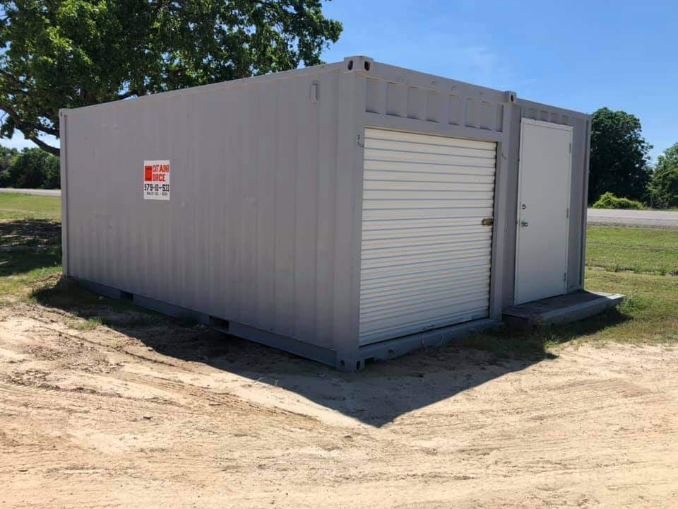 container with doors